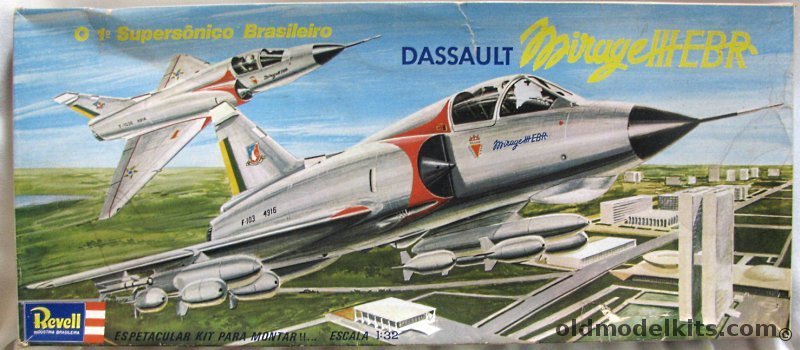 Revell 1/32 Dassault Mirage IIIEBR - FAB (Brazilian Air Force) - Kikoler Issue, H185 plastic model kit